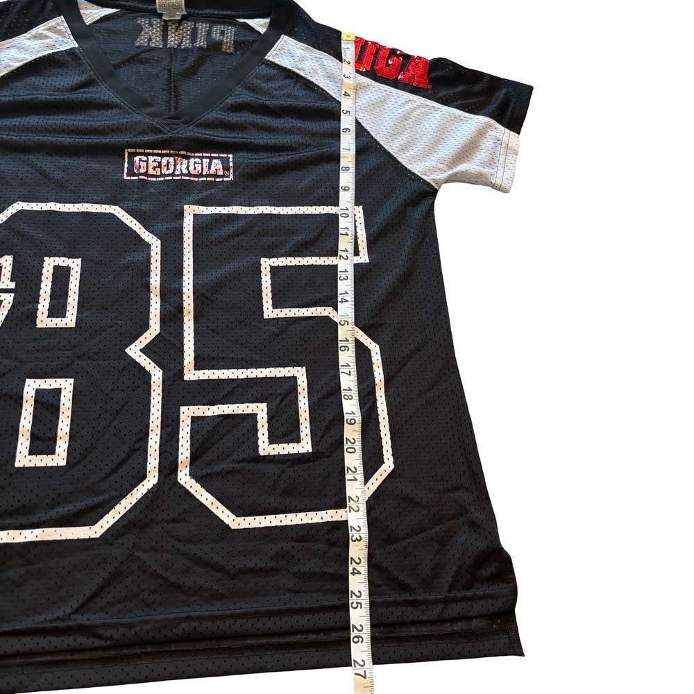 Victoria's Secret PINK Georgia Bulldogs UGA Mesh Football Jersey Black Large - Picture 9 of 9